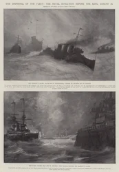 Die Zerstreuung der Flotte, die Marineentwicklung vor dem König, 18. August